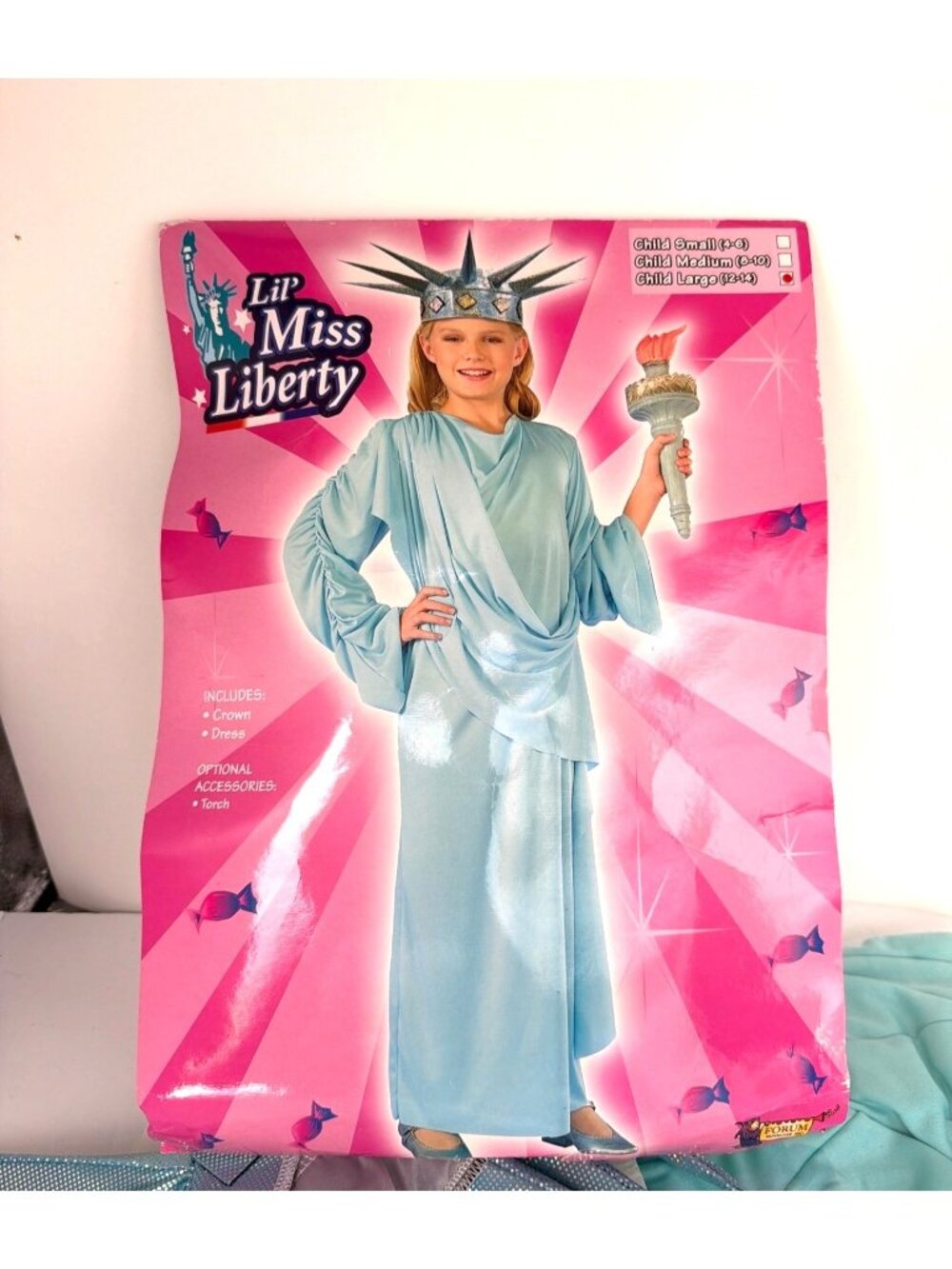 Forum Li’ Miss Liberty Child Costume Size Large 12-14
